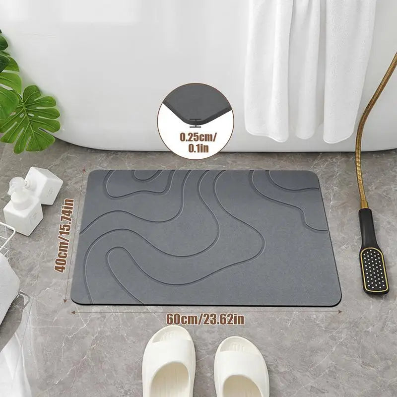 Tapis de bains en pierre absorbante